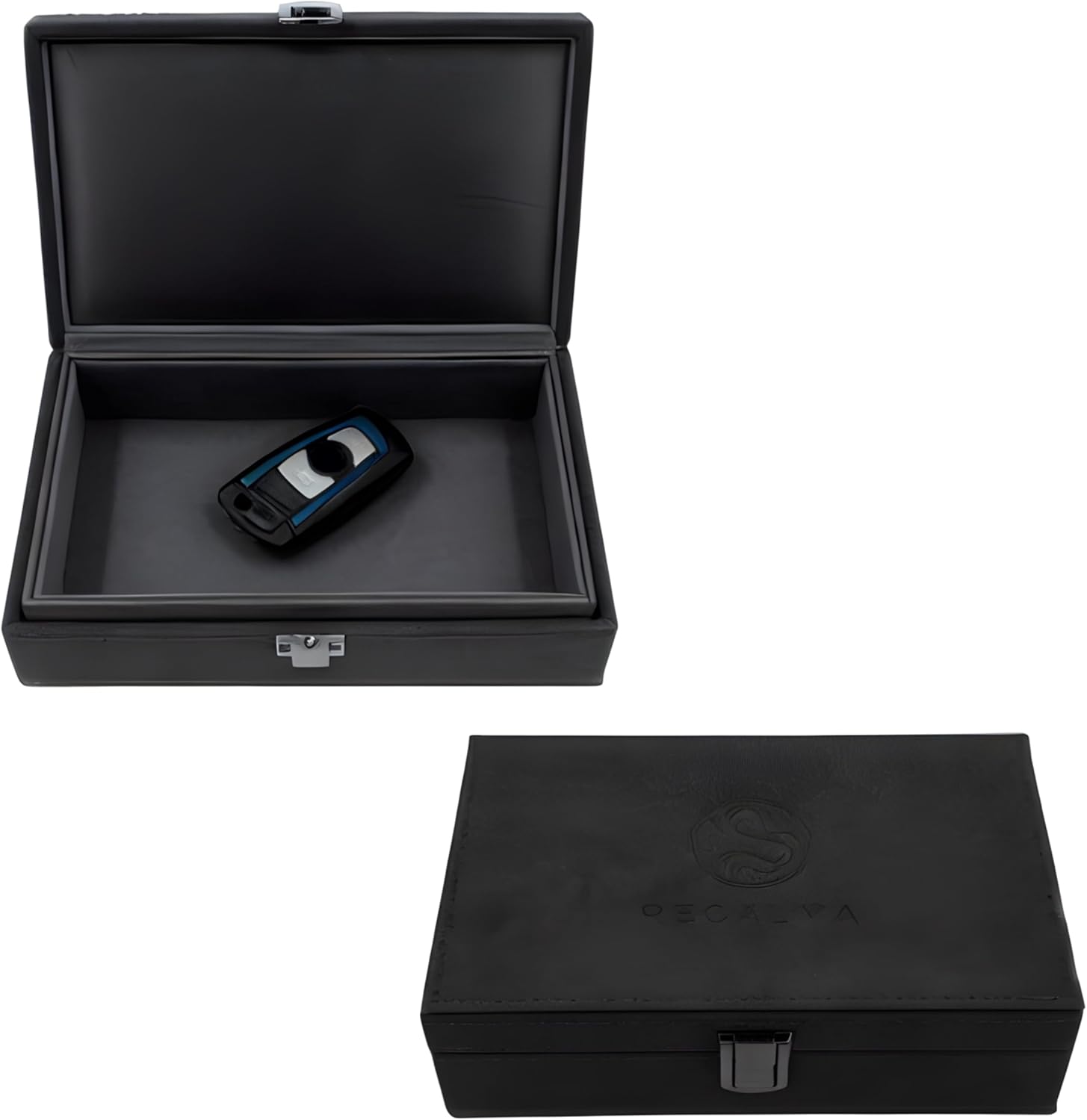 Recalma Faraday Box – Sleutelloze RFID Anti-Diefstal Box, Zwart, voor Autosleutels en Signaalgevoelige Items