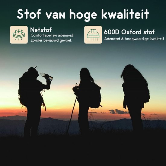 Recalma Campingstoel Opvouwbaar & Inklapbaar - Zwart