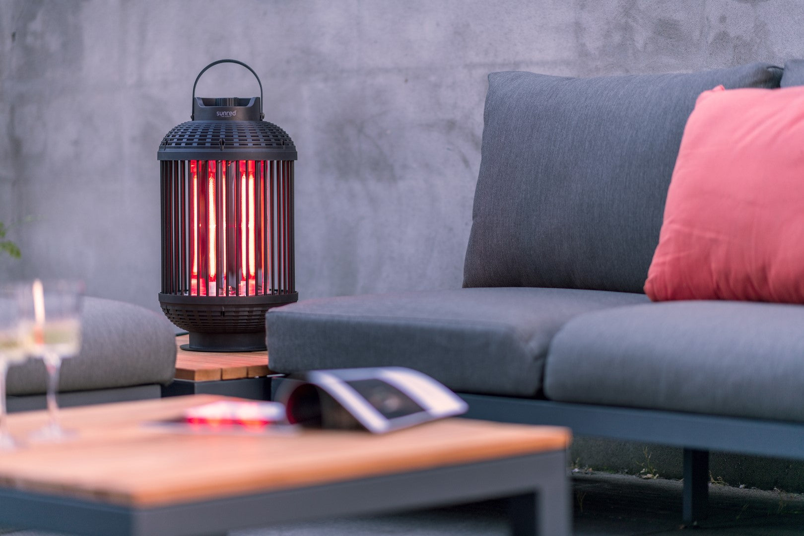 Sunred Heater Indox - Krachtige tafelheater – 1200 Watt