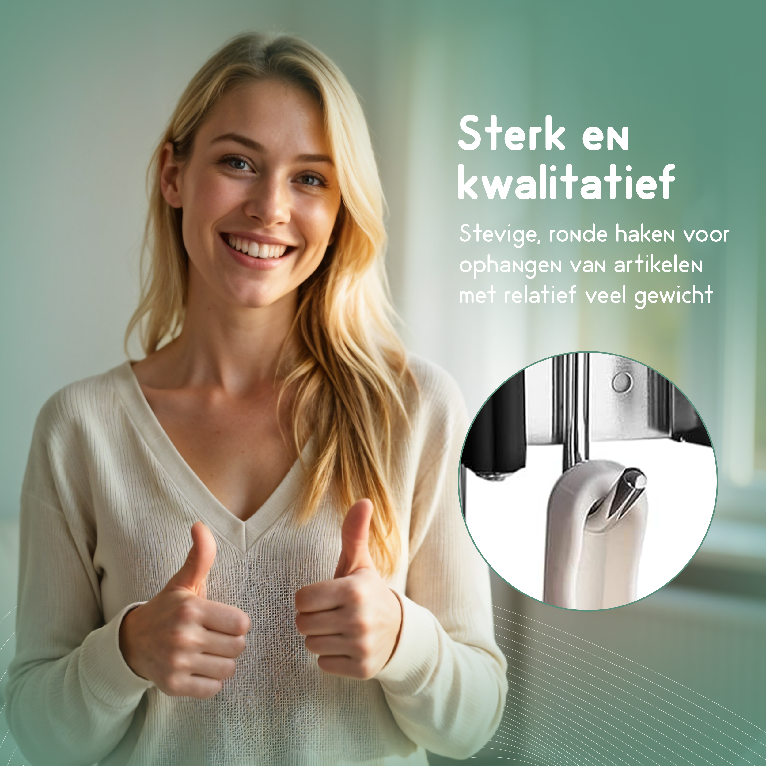 Recalma bezemhouder gereedschapshouder 8 Haken 7 Klemmen