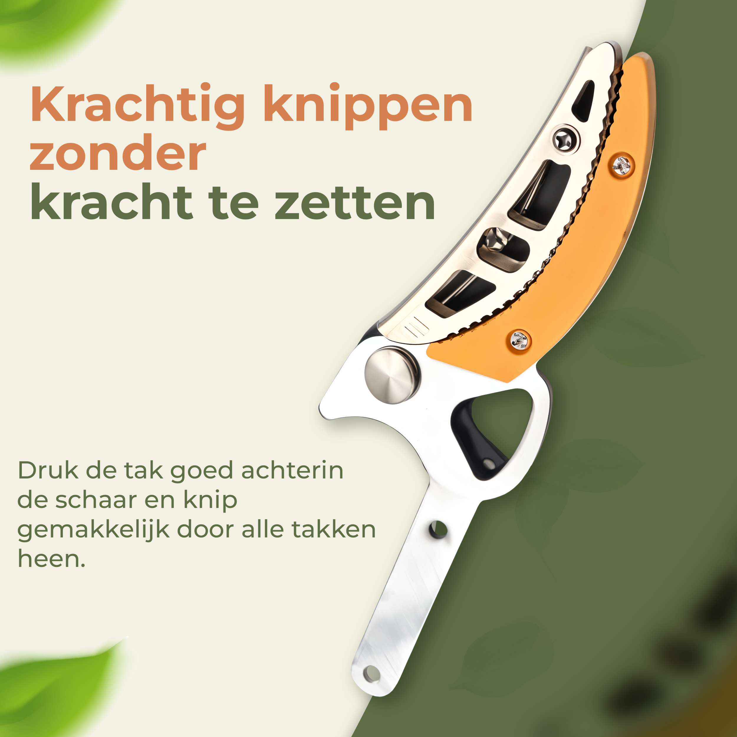 Recalma Telescopische takkenschaar met zaag (140–300 cm) – Uitschuifbare snoeischaar voor hoge takken